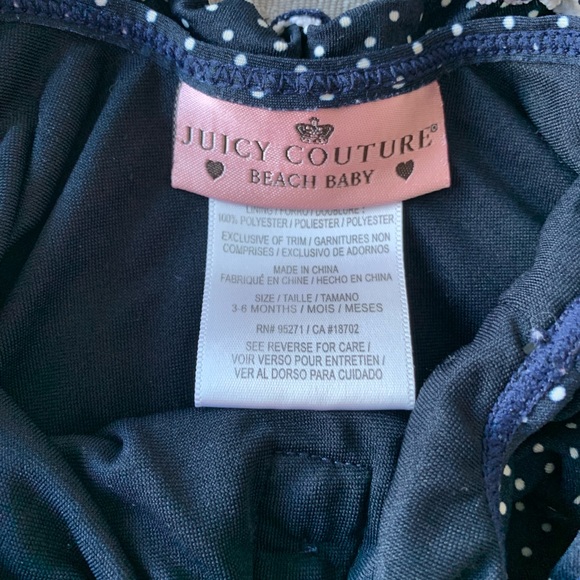 Juicy Couture baby swimwear one piece 3-6 months - Picture 2 of 3